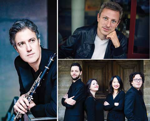 Patrick Messina, Maxime Zecchini et le Quatuor Ellipse <br>Photos Lyodoh Kaneko et Jean-Baptiste Millot