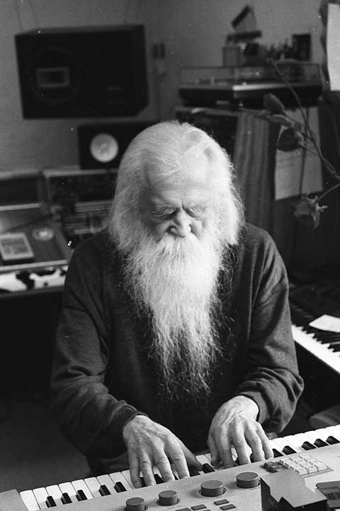 Moondog, 1991, Düsseldorf <br> (© The Estate of Louis Hardin) 