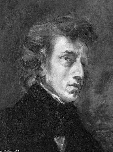 Frédéric Chopin (1810-1849) <br>Peint (en 1838) par Eugène Delacroix Musée du Louvre, Paris